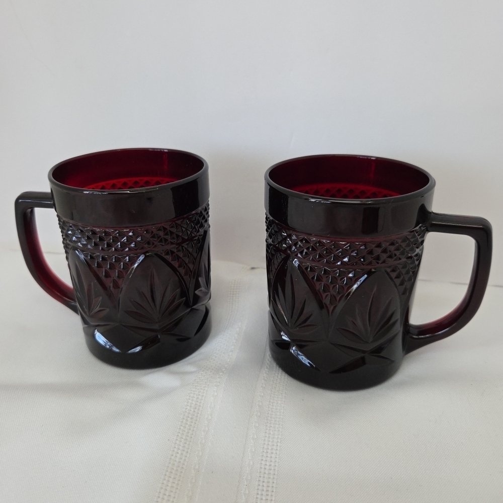 Stylish Dark Glass Mugs Set